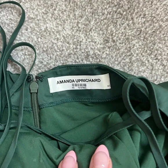 Amanda Uprichard Green Laconia Dress Size XS - Picture 5 of 5